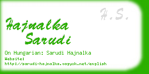 hajnalka sarudi business card